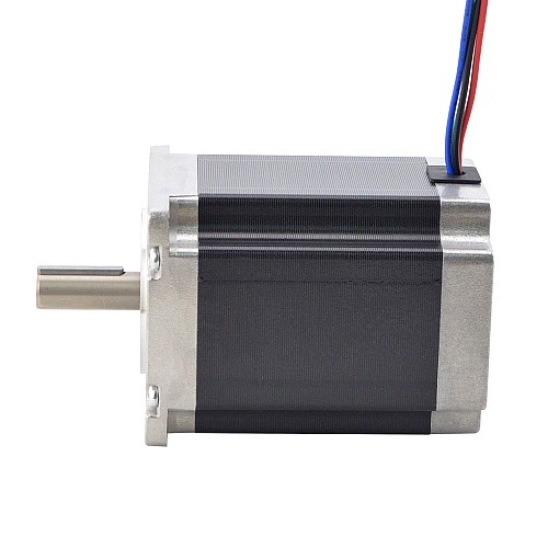 Nema 23 Stepper Motor 1.9Nm(269oz.in) with 9mm Shaft for NmRV30 Worm Gear Speed Reducer - 23HS30-2804S-RV | StepperOnline CA