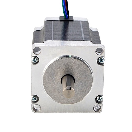 Nema 23 Stepper Motor 1.9Nm(269oz.in) with 9mm Shaft for NmRV30 Worm Gear Speed Reducer - 23HS30-2804S-RV | StepperOnline CA