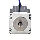 Nema 23 Stepper Motor 1.9Nm(269oz.in) with 9mm Shaft for NmRV30 Worm Gear Speed Reducer - 23HS30-2804S-RV | StepperOnline CA