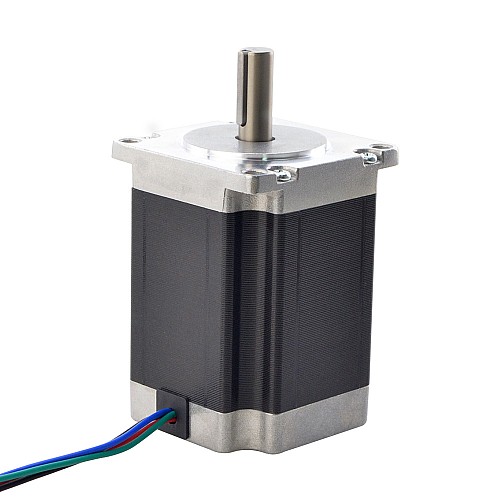 Nema 23 Stepper Motor 1.9Nm(269oz.in) with 9mm Shaft for NmRV30 Worm Gear Speed Reducer - 23HS30-2804S-RV | StepperOnline CA