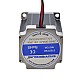 Nema 23 Stepper Motor 1.9Nm(269oz.in) with 9mm Shaft for NmRV30 Worm Gear Speed Reducer - 23HS30-2804S-RV | StepperOnline CA