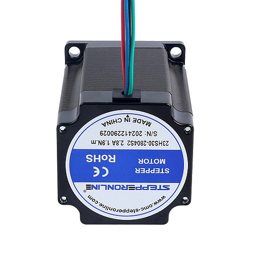 Nema 23 Bipolar 1.9Nm(269.06oz.in)  2.8A 57x57x76mm 4 Wires Φ8mm Shaft - 23HS30-2804S2  | StepperOnline CA