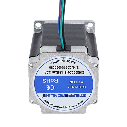 Nema 23 Bipolar 1.8deg 1.89Nm(267.65oz.in) 3A 57x57x76mm 4 Wires - 23HS30-3004S | StepperOnline CA