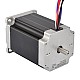 Dual Shaft Nema 23 Uni/Bipolar 1.8deg 2.83Nm(400oz.in) 4A 57x57x84mm 8 Wires - 23HS33-4008D | StepperOnline CA
