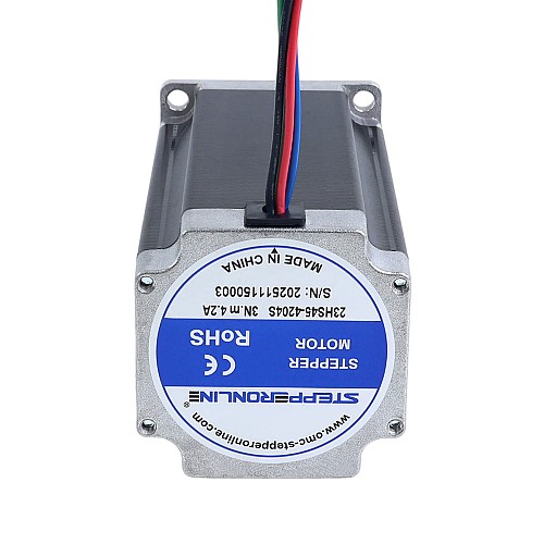 Nema 23 Bipolar 3Nm(425oz.in) 4.2A 57x57x113mm 4 Wires Stepper Motor CNC - 23HS45-4204S | StepperOnline CA