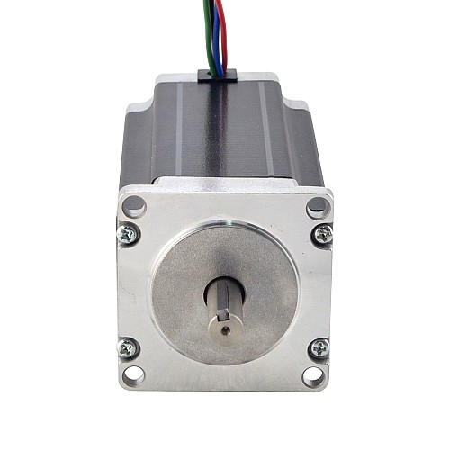 Nema 23 Stepper Motor 3Nm(425oz.in) with 9mm Shaft for NmRV30 Worm Gear Speed Reducer - 23HS45-4204S-RV | StepperOnline CA