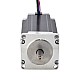 Nema 23 Stepper Motor 3Nm(425oz.in) with 9mm Shaft for NmRV30 Worm Gear Speed Reducer - 23HS45-4204S-RV | StepperOnline CA