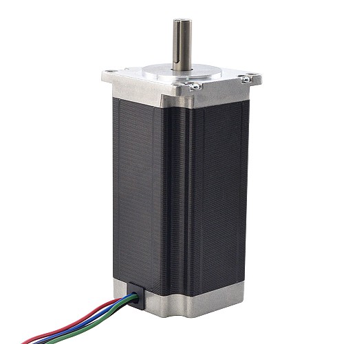 Nema 23 Stepper Motor 3Nm(425oz.in) with 9mm Shaft for NmRV30 Worm Gear Speed Reducer - 23HS45-4204S-RV | StepperOnline CA
