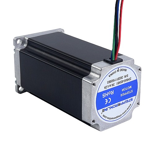 Nema 23 Bipolar 3Nm(425oz.in) 8mm Diameter 4.2A 57x57x113mm 4 Wires Stepper Motor - 23HS45-4204S1 | StepperOnline CA