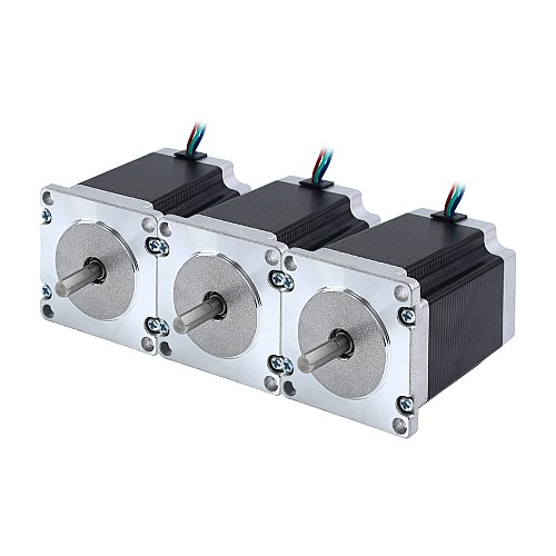 3pcs E Series Nema 23 Bipolar 1.8deg 1.85Nm(261.98oz.in) 2.8A 57x57x76mm 4 Wires - 3-23HE30-2804S | StepperOnline CA