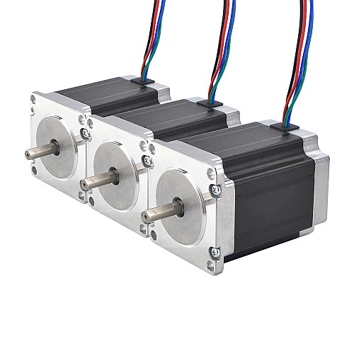 3pcs E Series Nema 23 Bipolar 1.8deg 1.85Nm(261.98oz.in) 2.8A 57x57x76mm 4 Wires - 3-23HE30-2804S | StepperOnline CA