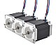 3pcs E Series Nema 23 Bipolar 1.8deg 1.85Nm(261.98oz.in) 2.8A 57x57x76mm 4 Wires - 3-23HE30-2804S | StepperOnline CA