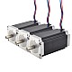 3pcs E Series Nema 23 Bipolar 1.8deg 3.0Nm(425oz.in) 4.2A 57x57x113mm 4 Wires - 3-23HE45-4204S | StepperOnline CA