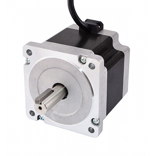Keyway Dual Shaft Nema 34 CNC Stepper Motor 4.5Nm(637.25oz.in) 5.5A 86x86x80mm - 34HS31-5504D | StepperOnline CA Keyway Dual Shaft Nema 34 CNC Stepper Motor 4.5Nm(637.25oz.in) 5.5A 86x86x80mm - 34HS31-5504D | StepperOnline CA