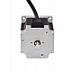 Double Shaft Nema 23 Bipolar 0.9deg 0.9Nm (127.5oz.in) 0.38A 57x57x51mm 4 Wires - 23HM20-0384D | StepperOnline CA