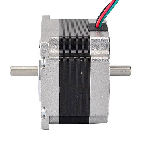 Dual Shaft Nema 23 Bipolar 1.8deg 0.55Nm(77.88oz.in) 2.8A 57x57x41mm 4 Wires - 23HS16-2804D | StepperOnline CA