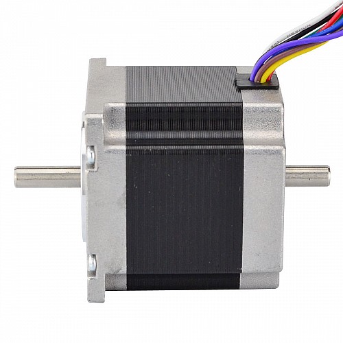 Dual Shaft Nema 23 Uni/Bipolar 1.8deg 1.26Nm(178.4oz.in) 3A 57x57x56mm 8 Wires - 23HS22-3008D | StepperOnline CA Dual Shaft Nema 23 Uni/Bipolar 1.8deg 1.26Nm(178.4oz.in) 3A 57x57x56mm 8 Wires - 23HS22-3008D | StepperOnline CA