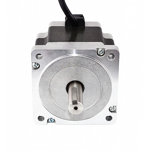 Keyway Dual Shaft Nema 34 CNC Stepper Motor 4.5Nm(637.25oz.in) 5.5A 86x86x80mm - 34HS31-5504D | StepperOnline CA Keyway Dual Shaft Nema 34 CNC Stepper Motor 4.5Nm(637.25oz.in) 5.5A 86x86x80mm - 34HS31-5504D | StepperOnline CA