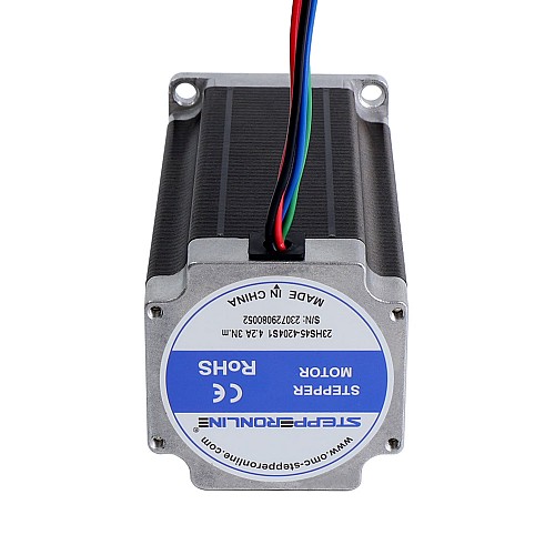 Nema 23 Bipolar 3Nm(425oz.in) 8mm Diameter 4.2A 57x57x113mm 4 Wires Stepper Motor - 23HS45-4204S1 | StepperOnline CA