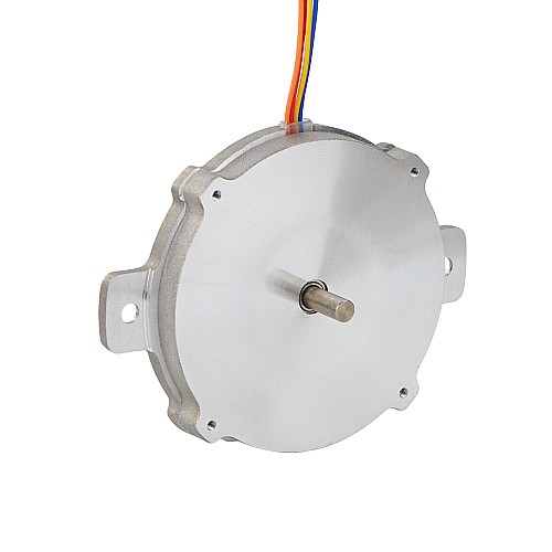 Round Pancake Nema 24 Bipolar 1.8deg 6Ncm(8.5oz.in) 1A Φ60x9.6mm 4 Wires - 24HR04-1004S | StepperOnline CA