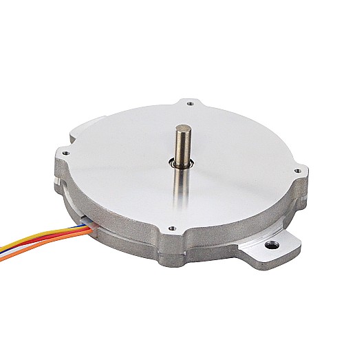 Round Pancake Nema 24 Bipolar 1.8deg 6Ncm(8.5oz.in) 1A Φ60x9.6mm 4 Wires - 24HR04-1004S | StepperOnline CA