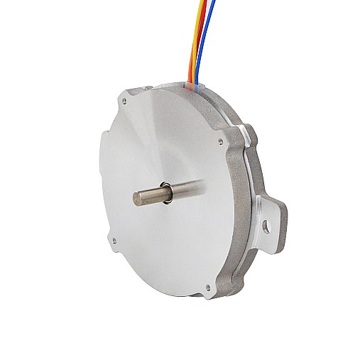 Round Pancake Nema 24 Bipolar 1.8deg 6Ncm(8.5oz.in) 1A Φ60x9.6mm 4 Wires - 24HR04-1004S | StepperOnline CA