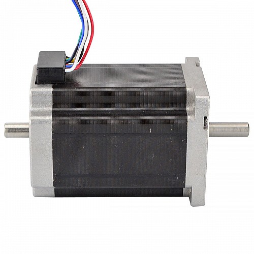 Dual Shaft Nema 23 CNC Stepper 3.1Nm(439oz.in) 60x60x88mm 8 Wires - 24HS34-3008D | StepperOnline CA
