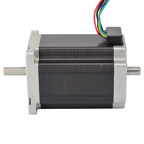 Dual Shaft Nema 23 CNC Stepper 3.1Nm(439oz.in) 60x60x88mm 8 Wires - 24HS34-3008D | StepperOnline CA