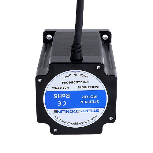 E Series Nema 34 Stepper Motor Bipolar 1.8deg 8.2Nm(1161.22oz.in) 6.0A 86x86x114mm 4 Wires - 34HE45-6004S | StepperOnline CA