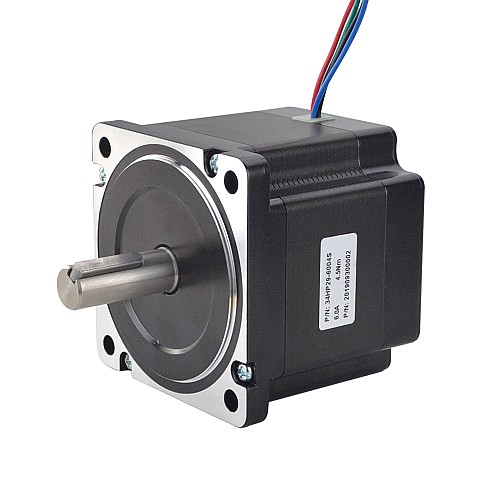 P Series Nema 34 Bipolar 1.8deg 4.5Nm(637.25oz.in) 6.0A 86x86x74mm 4 Wires - 34HP29-6004S | StepperOnline CA