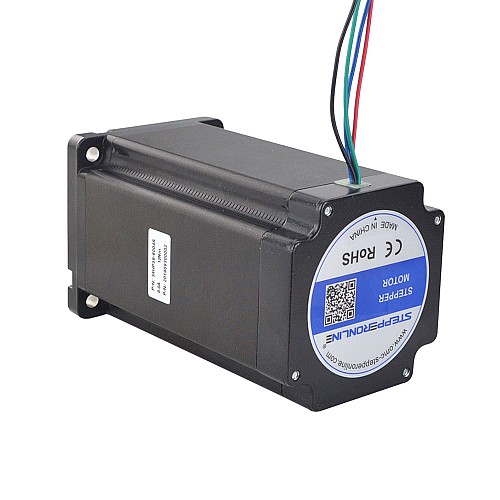 P Series Nema 34 Bipolar 1.8deg 12Nm(1699.34oz.in) 6.0A 86x86x150.6mm 4 Wires - 34HP59-6004S | StepperOnline CA
