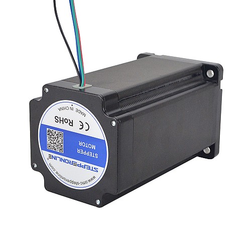 P Series Nema 34 Bipolar 1.8deg 12Nm(1699.34oz.in) 6.0A 86x86x150.6mm 4 Wires - 34HP59-6004S | StepperOnline CA