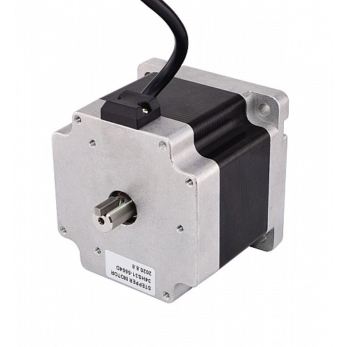 Keyway Dual Shaft Nema 34 CNC Stepper Motor 4.5Nm(637.25oz.in) 5.5A 86x86x80mm - 34HS31-5504D | StepperOnline CA Keyway Dual Shaft Nema 34 CNC Stepper Motor 4.5Nm(637.25oz.in) 5.5A 86x86x80mm - 34HS31-5504D | StepperOnline CA