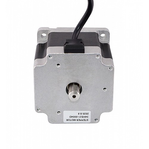 Keyway Dual Shaft Nema 34 CNC Stepper Motor 4.5Nm(637.25oz.in) 5.5A 86x86x80mm - 34HS31-5504D | StepperOnline CA Keyway Dual Shaft Nema 34 CNC Stepper Motor 4.5Nm(637.25oz.in) 5.5A 86x86x80mm - 34HS31-5504D | StepperOnline CA