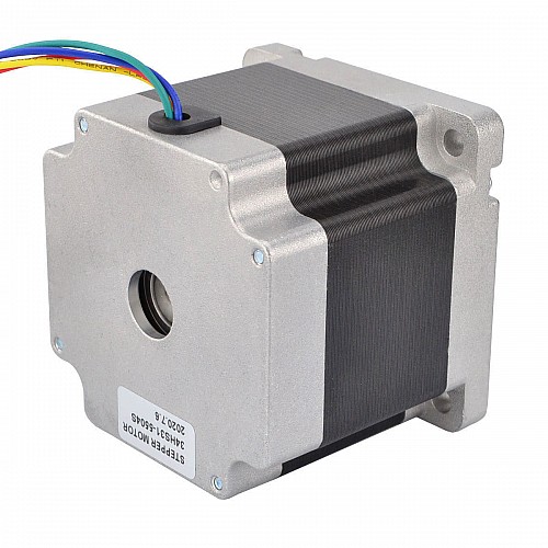 Nema 34 CNC Stepper Motor 4.5Nm(637.25oz.in) 5.5A 86x86x80mm Key Way Shaft - 34HS31-5504S | StepperOnline CA