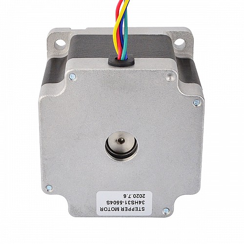 Nema 34 CNC Stepper Motor 4.5Nm(637.25oz.in) 5.5A 86x86x80mm Key Way Shaft - 34HS31-5504S | StepperOnline CA