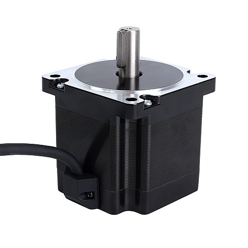S Series Nema 34 Stepper Motor 4.8Nm(679.74oz.in) 14mm Key-way Shaft 1m Cable - 34HS31-6004S1 | StepperOnline CA