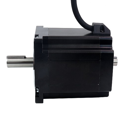 Keyway Dual Shaft Nema 34 Stepper Motor 7.07Nm(1001oz.in) 86x86x98mm 4 Wires - 34HS38-4204D | StepperOnline CA