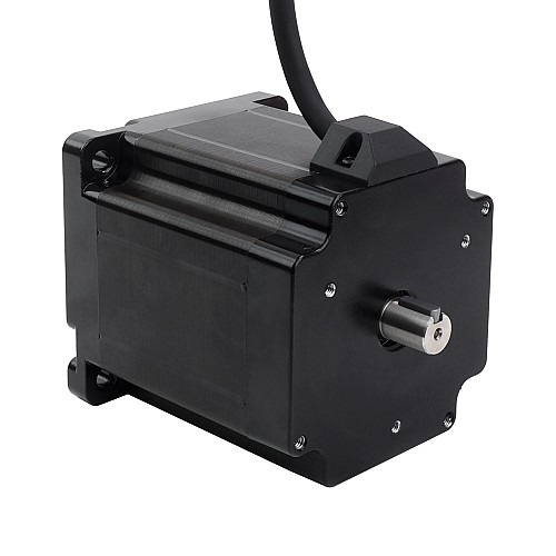 Keyway Dual Shaft Nema 34 Stepper Motor 7.07Nm(1001oz.in) 86x86x98mm 4 Wires - 34HS38-4204D | StepperOnline CA