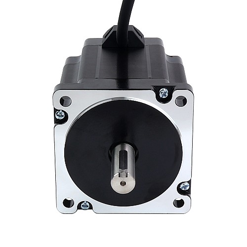 Keyway Dual Shaft Nema 34 Stepper Motor 7.07Nm(1001oz.in) 86x86x98mm 4 Wires - 34HS38-4204D | StepperOnline CA