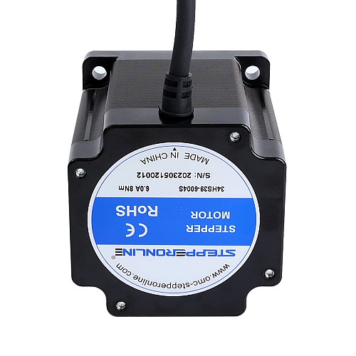 S Series Nema 34 Stepper Motor 8.0Nm(1132.89oz.in) 6.0A 86x86x98mm 4 Wires - 34HS39-6004S | StepperOnline CA