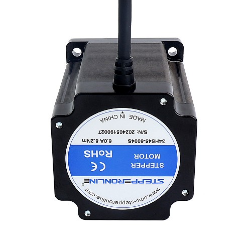 S Series Nema 34 Stepper Motor Bipolar 1.8deg 8.2Nm(1161.45oz.in) 6.0A 86x86x114mm 4 Wires - 34HS45-6004S | StepperOnline CA