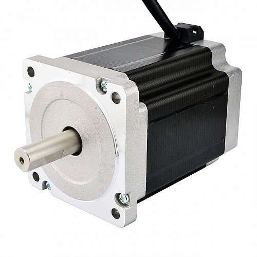 Dual Shaft Nema 34 CNC Stepper Motor 8.5Nm(1204oz.in) 5A 86x86x114mm - 34HS46-5004D | StepperOnline CA Dual Shaft Nema 34 CNC Stepper Motor 8.5Nm(1204oz.in) 5A 86x86x114mm - 34HS46-5004D | StepperOnline CA