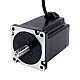 Keyway Dual Shaft Nema 34 CNC Stepper Motor 8.5Nm(1204oz.in) 5A 86x86x114mm - 34HS46-5004D1 | StepperOnline CA Keyway Dual Shaft Nema 34 CNC Stepper Motor 8.5Nm(1204oz.in) 5A 86x86x114mm - 34HS46-5004D1 | StepperOnline CA
