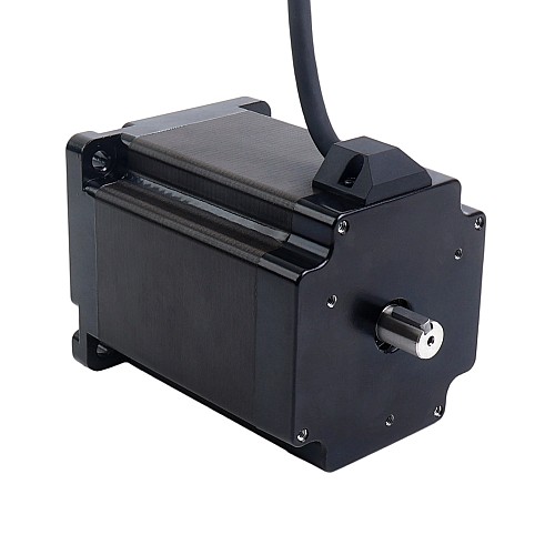 Keyway Dual Shaft Nema 34 CNC Stepper Motor 8.5Nm(1204oz.in) 5A 86x86x114mm - 34HS46-5004D1 | StepperOnline CA Keyway Dual Shaft Nema 34 CNC Stepper Motor 8.5Nm(1204oz.in) 5A 86x86x114mm - 34HS46-5004D1 | StepperOnline CA