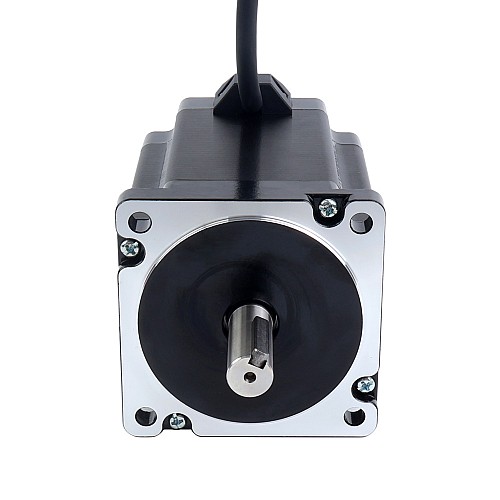 Keyway Dual Shaft Nema 34 CNC Stepper Motor 8.5Nm(1204oz.in) 5A 86x86x114mm - 34HS46-5004D1 | StepperOnline CA Keyway Dual Shaft Nema 34 CNC Stepper Motor 8.5Nm(1204oz.in) 5A 86x86x114mm - 34HS46-5004D1 | StepperOnline CA