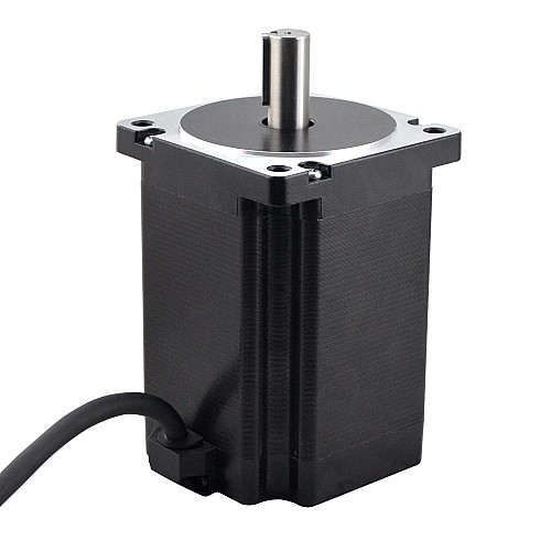 S Series Nema 34 Stepper Motor 8.5Nm(1204oz.in) 14mm Key-way Shaft 1m Cable - 34HS46-6004S1 | StepperOnline CA