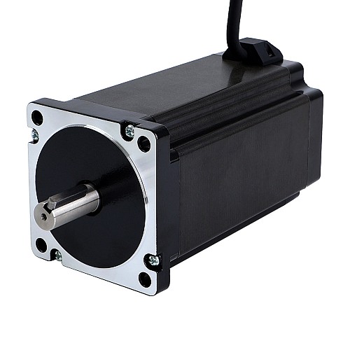S Series Nema 34 Stepper Motor 13.0Nm(1841oz.in) 14mm Key-way Shaft 1m Cable - 34HS61-6004S1 | StepperOnline CA
