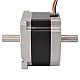 Dual Shaft Nema 34 Unipolar 1.8deg 2.2Nm(312oz.in) 2A 86x86x66mm 6 Wires - 34HS26-2006D | StepperOnline CA Dual Shaft Nema 34 Unipolar 1.8deg 2.2Nm(312oz.in) 2A 86x86x66mm 6 Wires - 34HS26-2006D | StepperOnline CA
