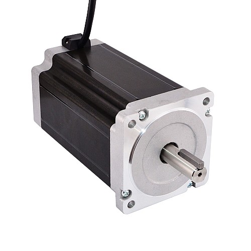 Keyway Dual Shaft Nema 34 Stepper Motor 13Nm(1841oz.in) 5A 86x86x150mm - 34HS59-5004D | StepperOnline CA